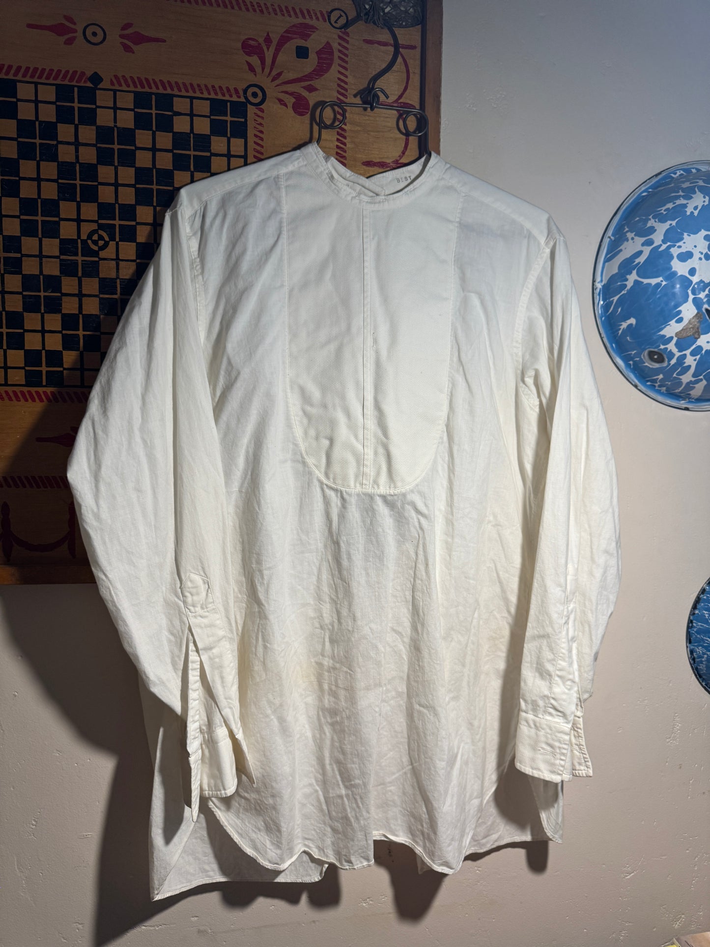 Antique Cotton Suit/Tuxedo Shirt
