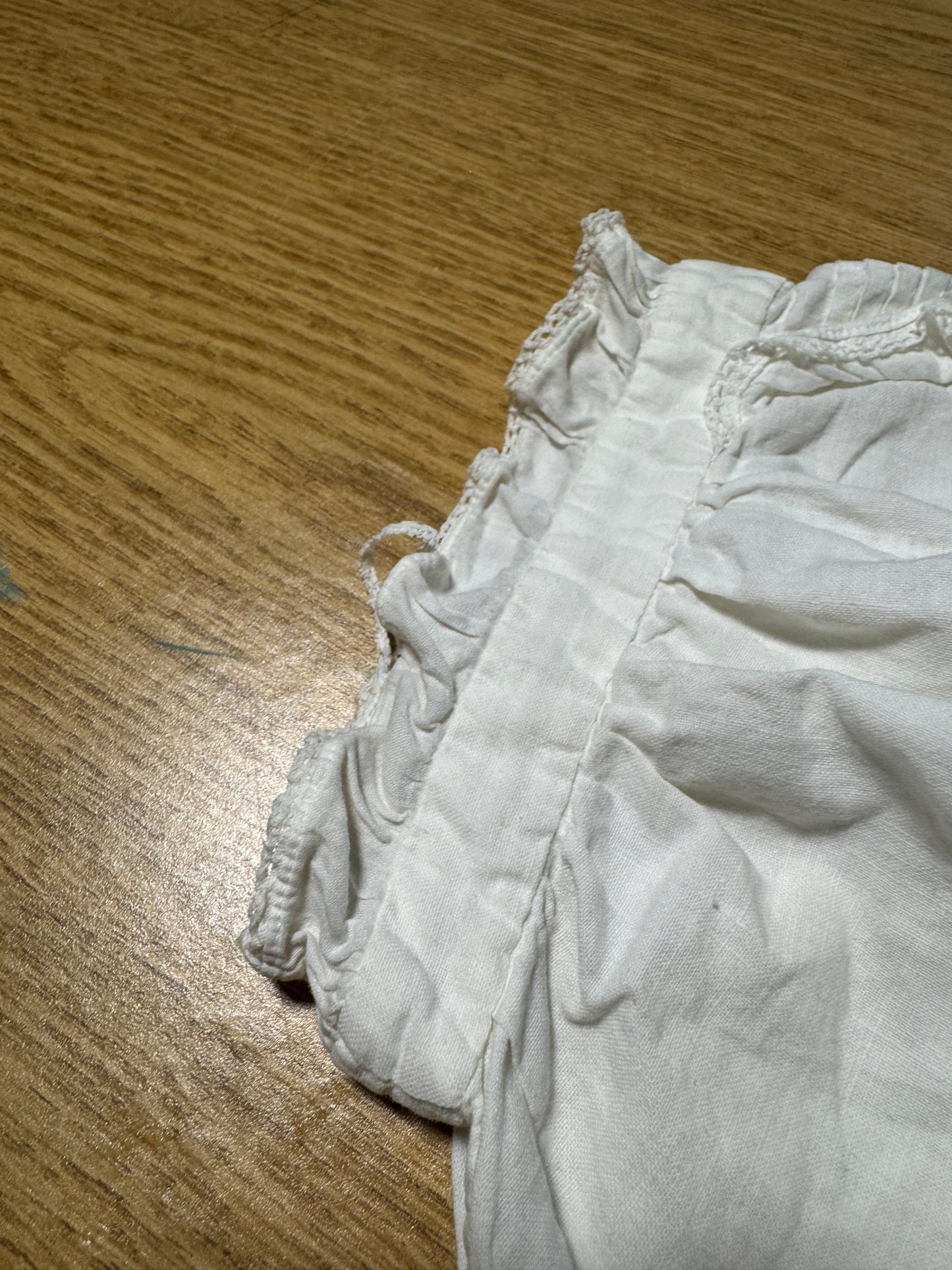 Antique Victorian Pin Tucked Nightgown with Cap Sleeves