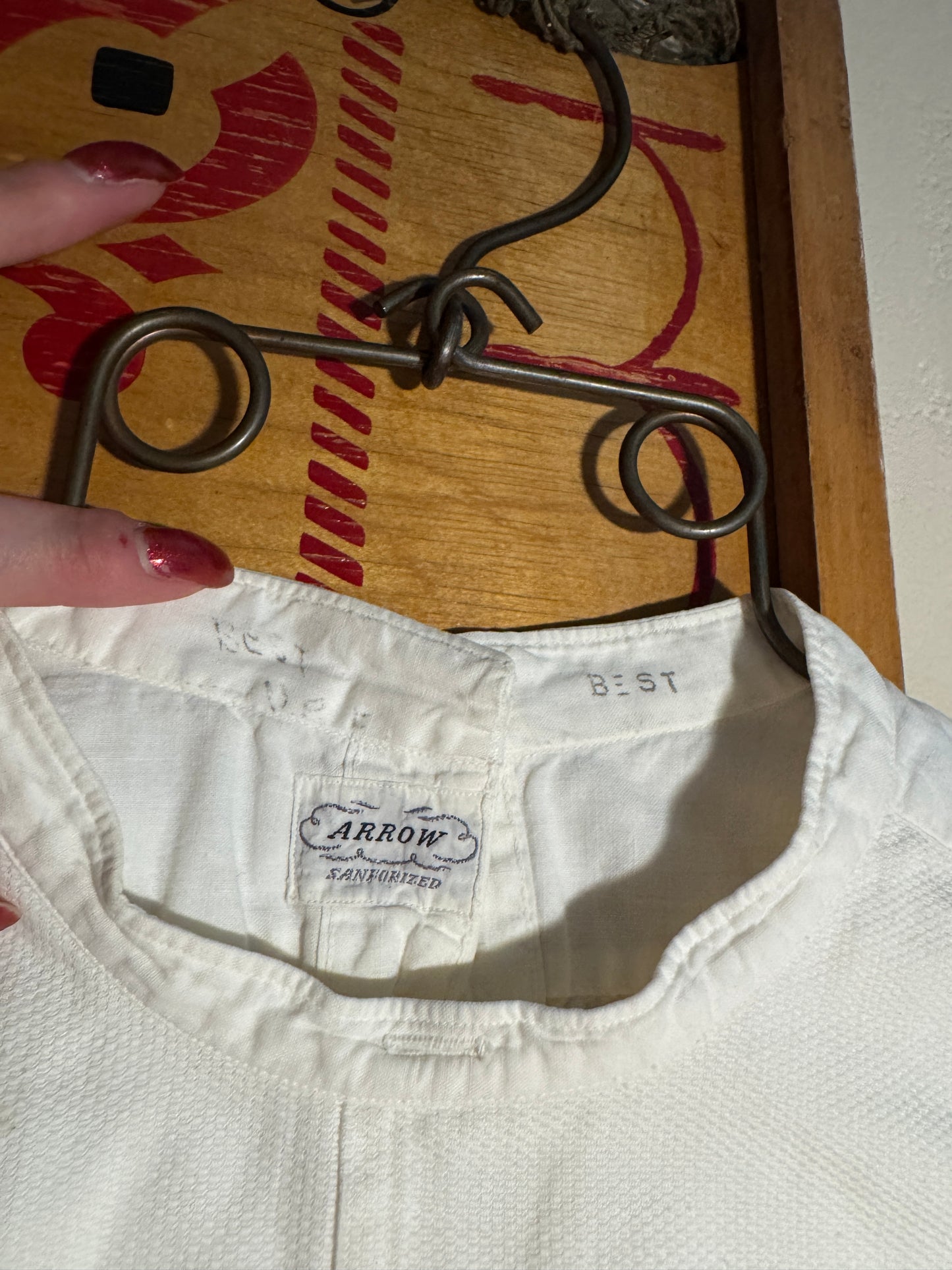 Antique Cotton Suit/Tuxedo Shirt