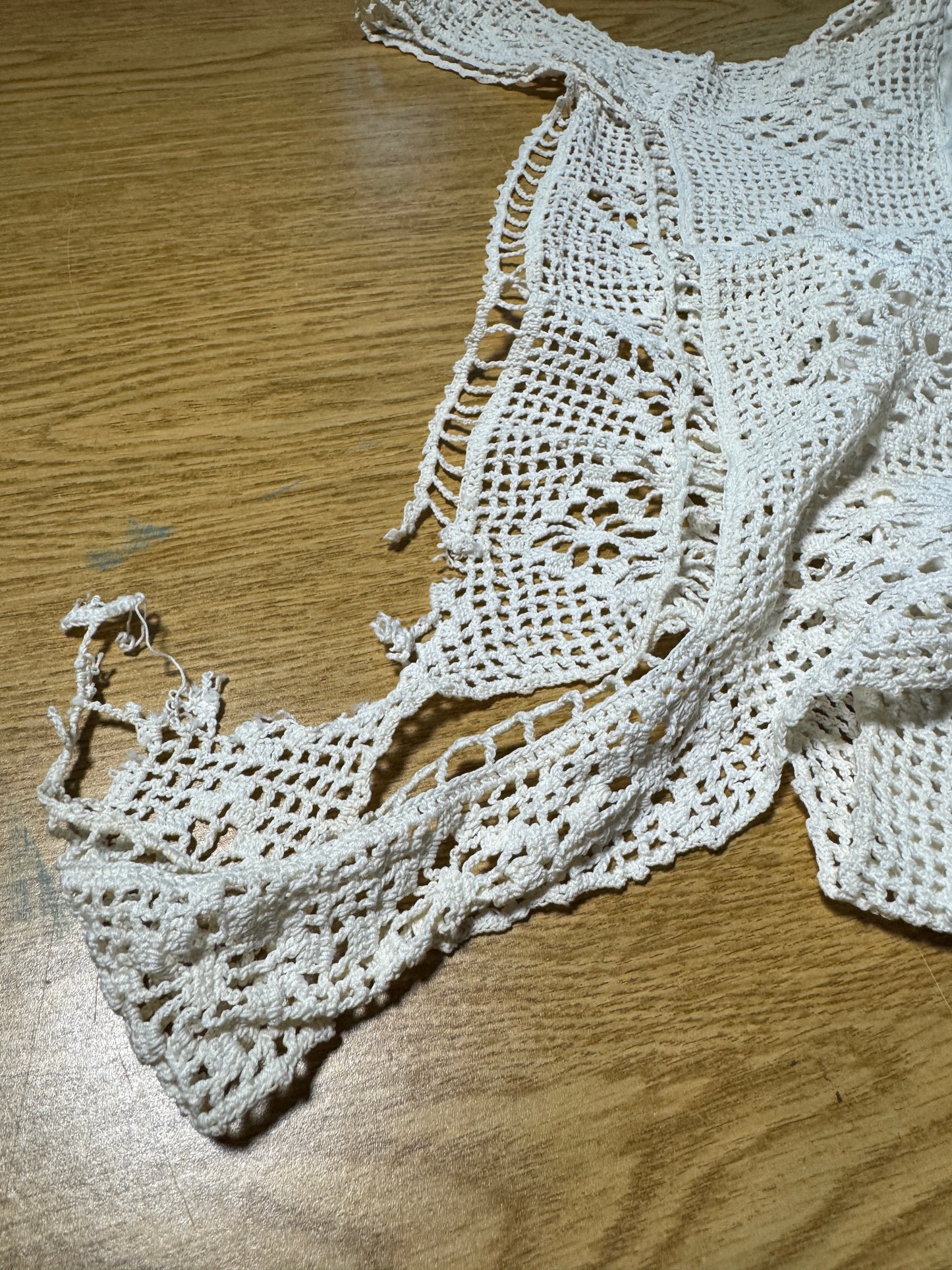 Antique Edwardian Crocheted Corset Cover/Cropped Top
