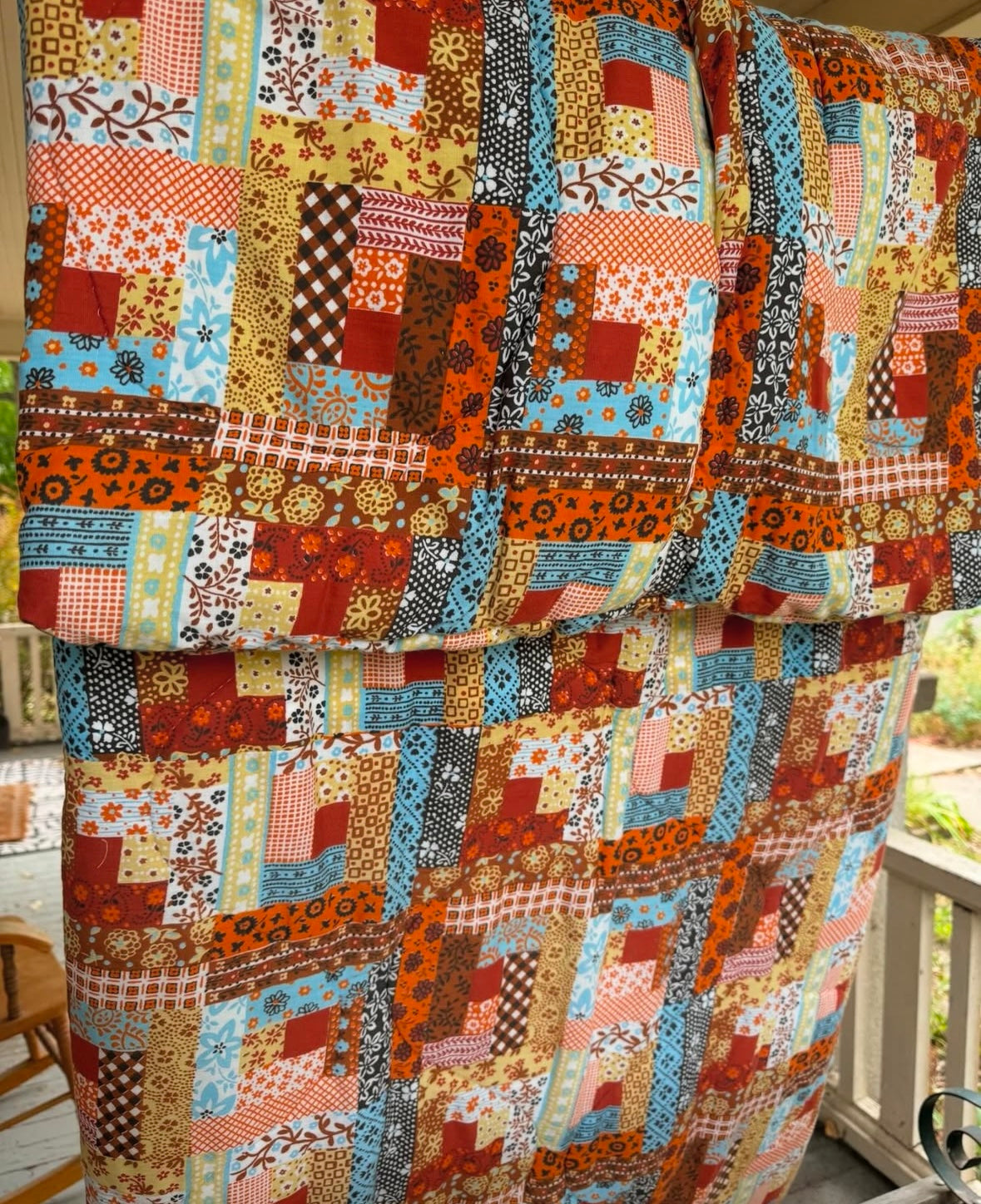 Vintage 70s Heritage Quilt The Snug Suit single person sleeping bag