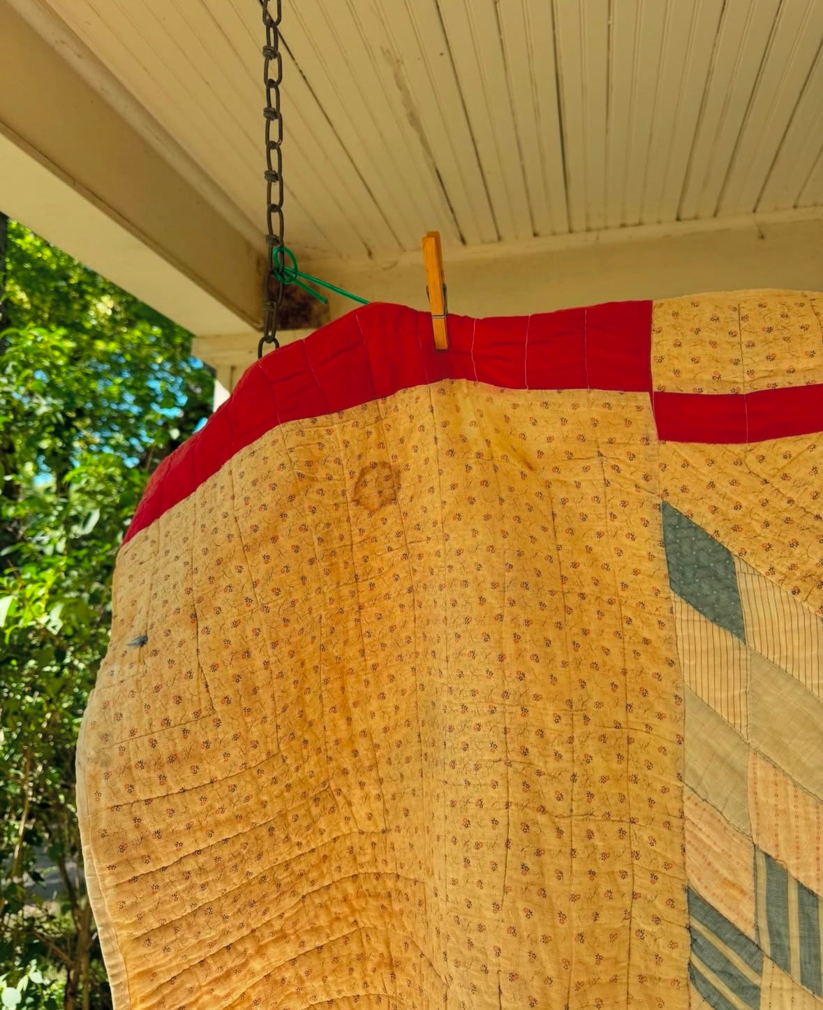 Antique 1890s-1910s Texas Star quilt