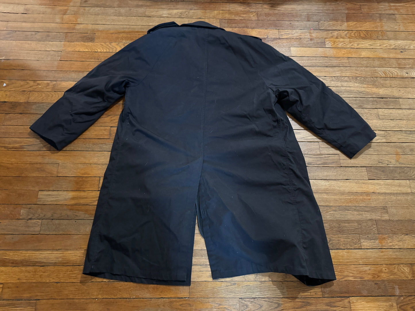 Vintage US Air Force Black Raincoat with Removable Liner