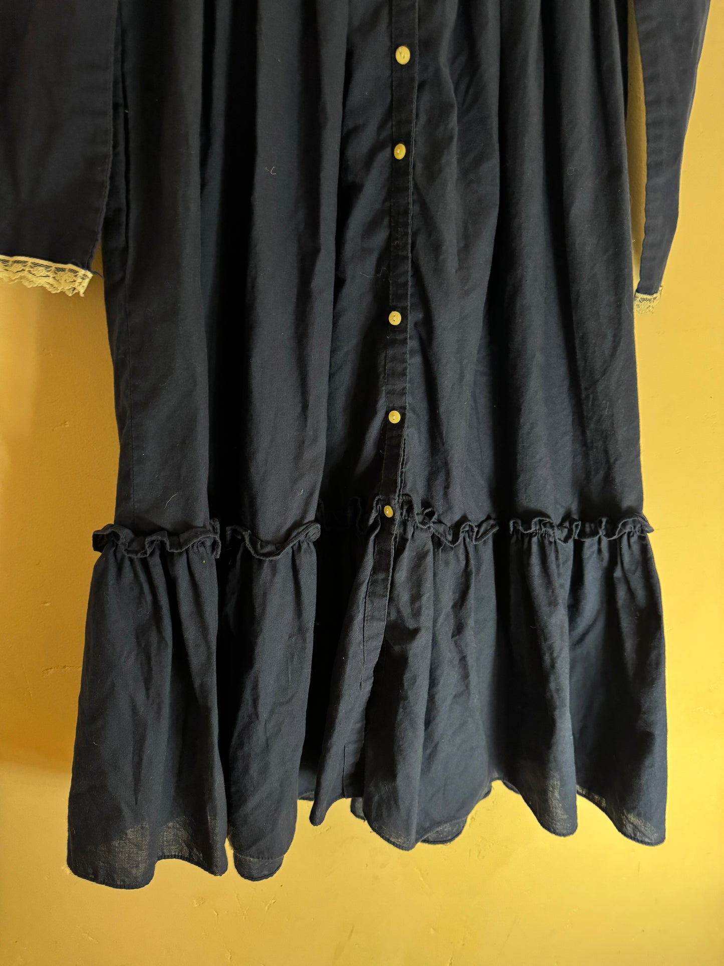 Vintage Gunne Sax Navy Prairie Dress