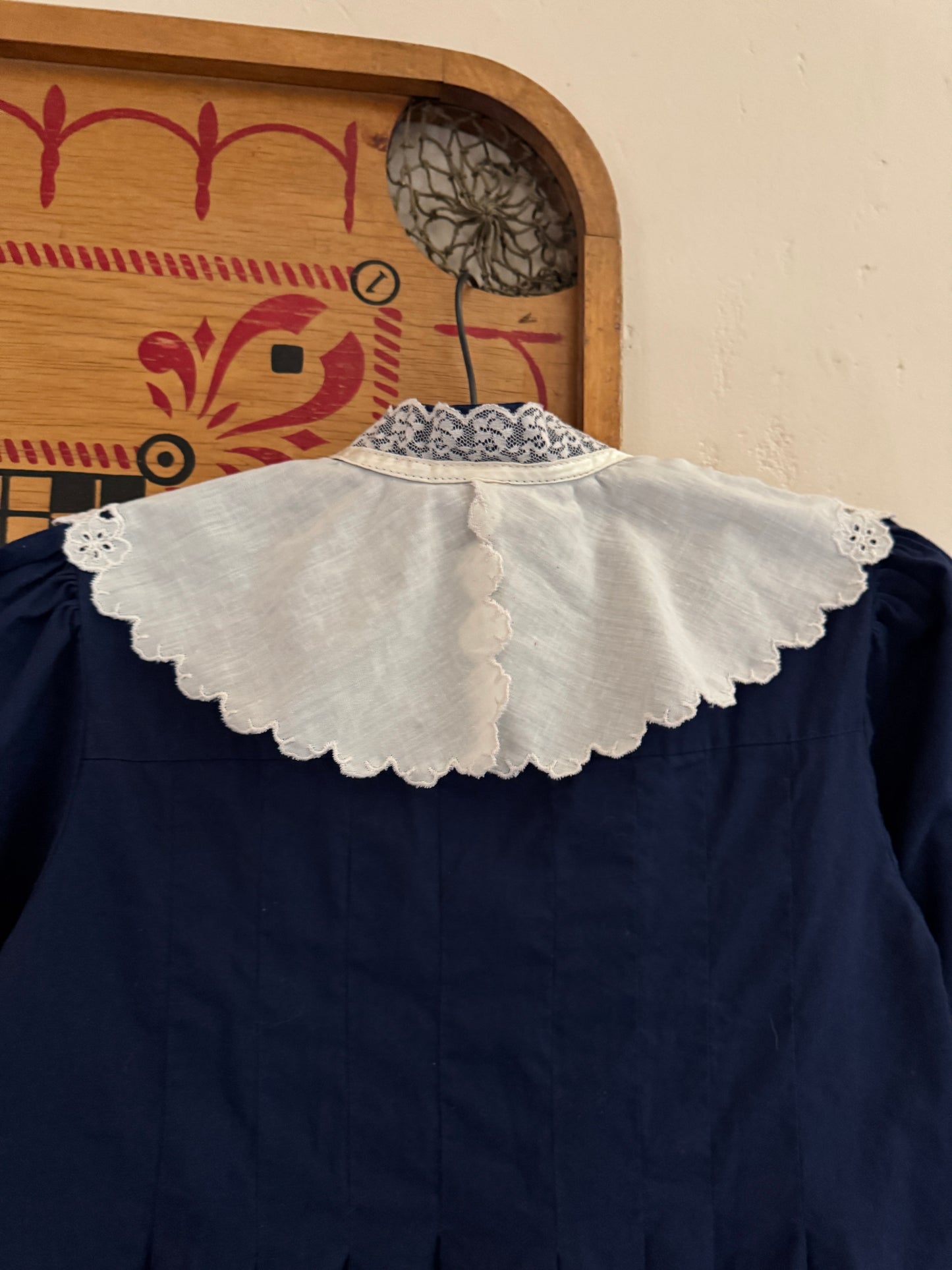 Vintage Gunne Sax Navy Prairie Dress