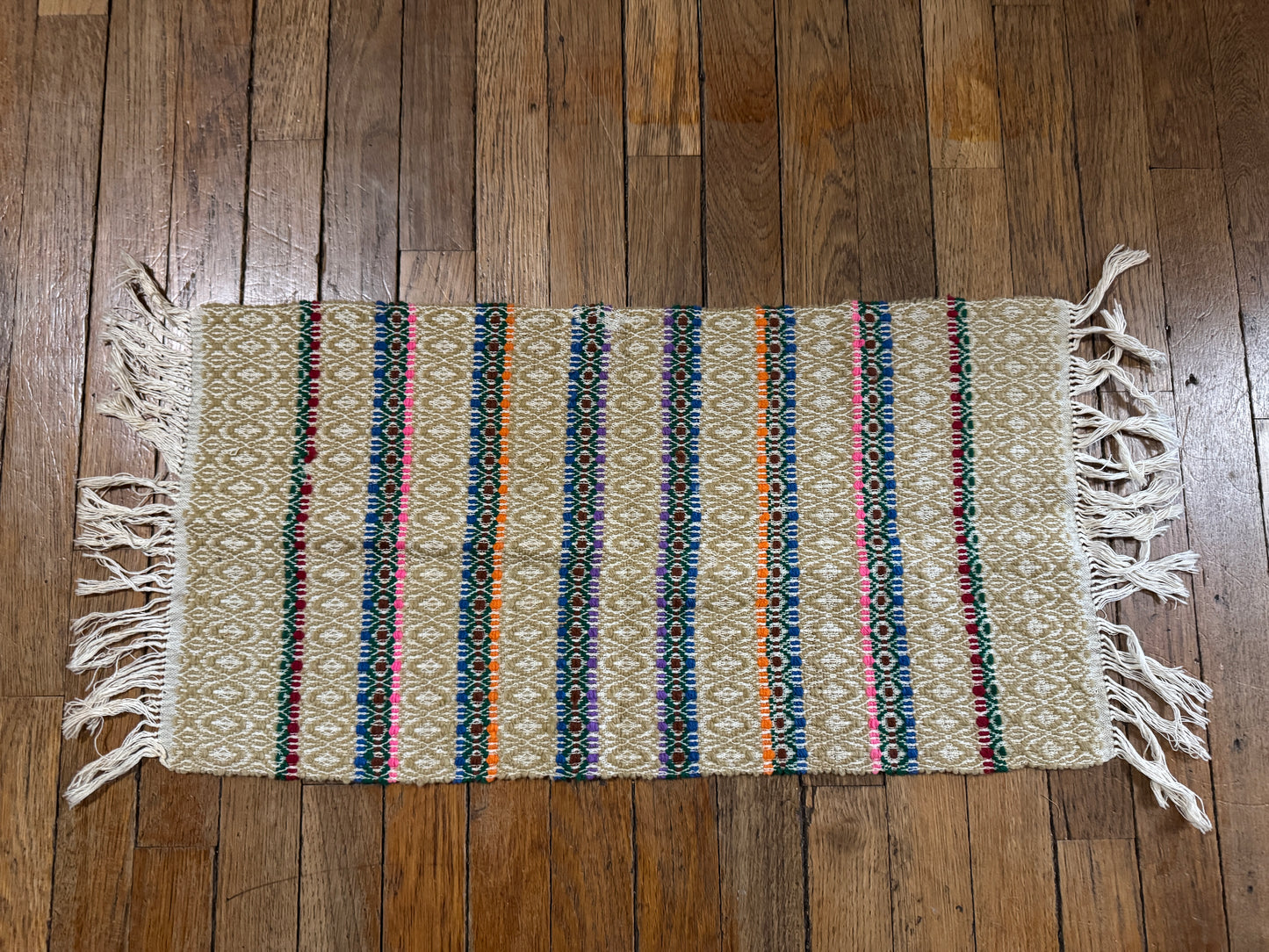 Vintage Woven Wool wall decor or table runner