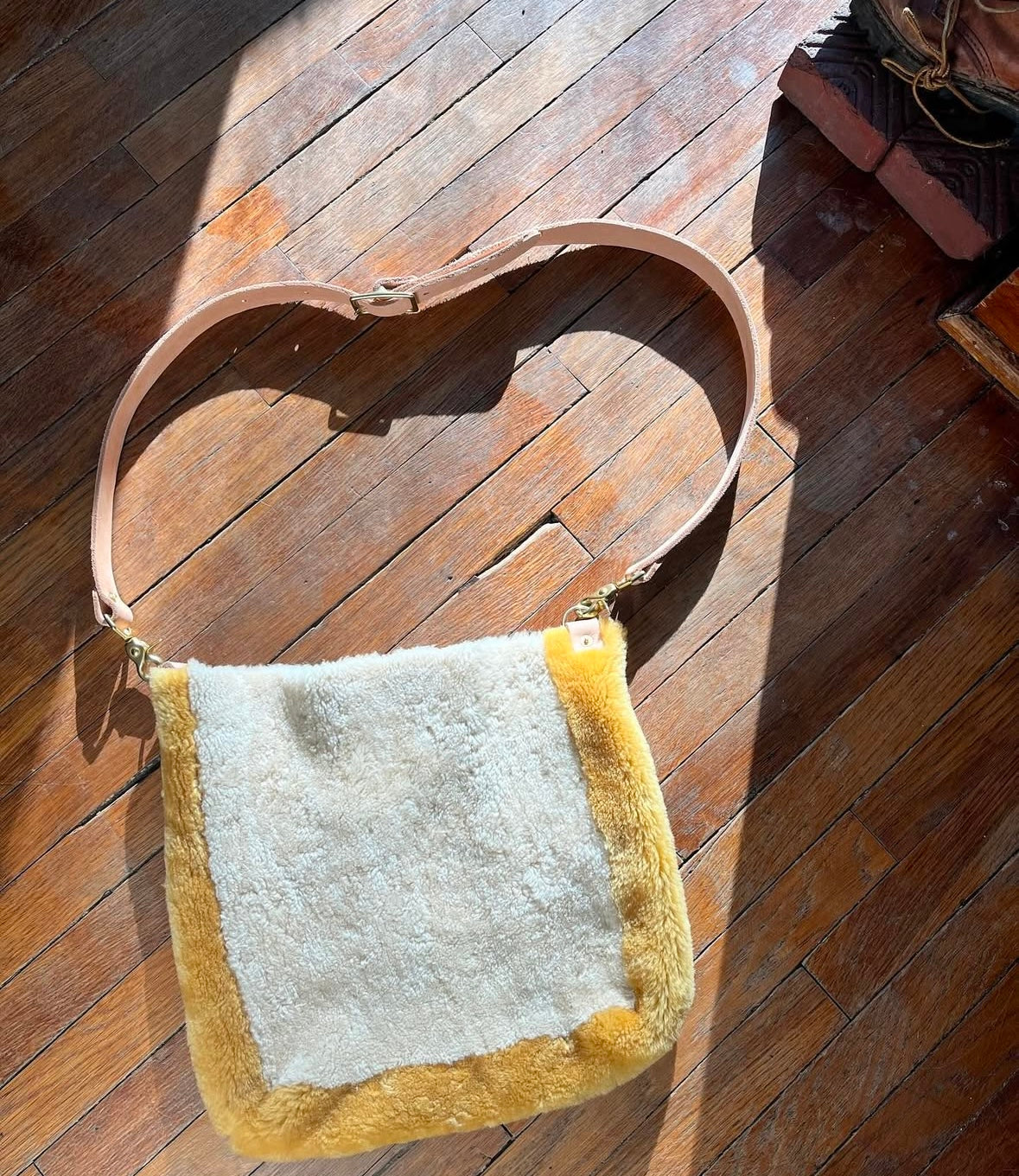 Made-To-Order Regular Shearling 9-Patch Bag