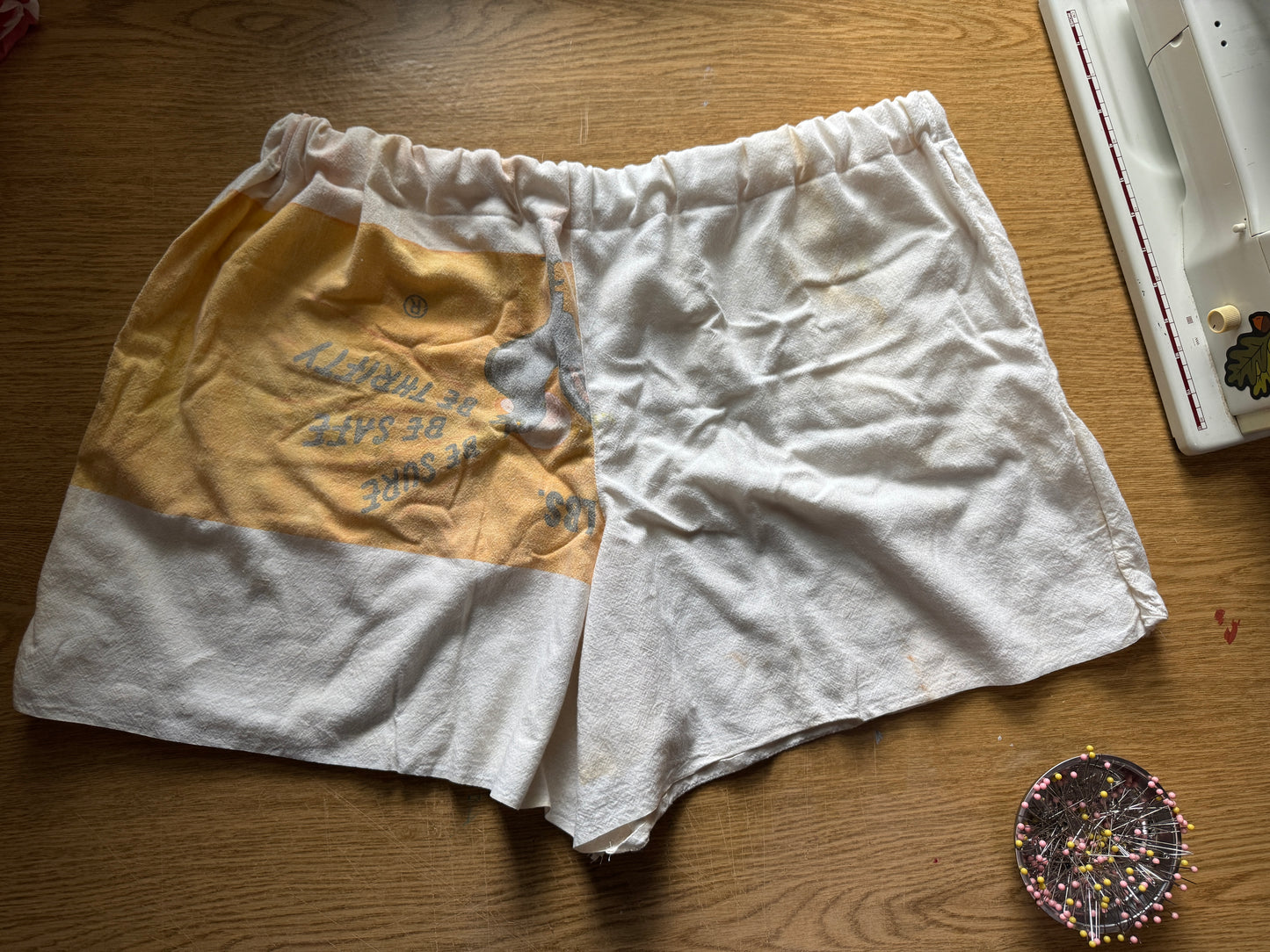 Vintage Feedsack Shorts Nutrena Mills