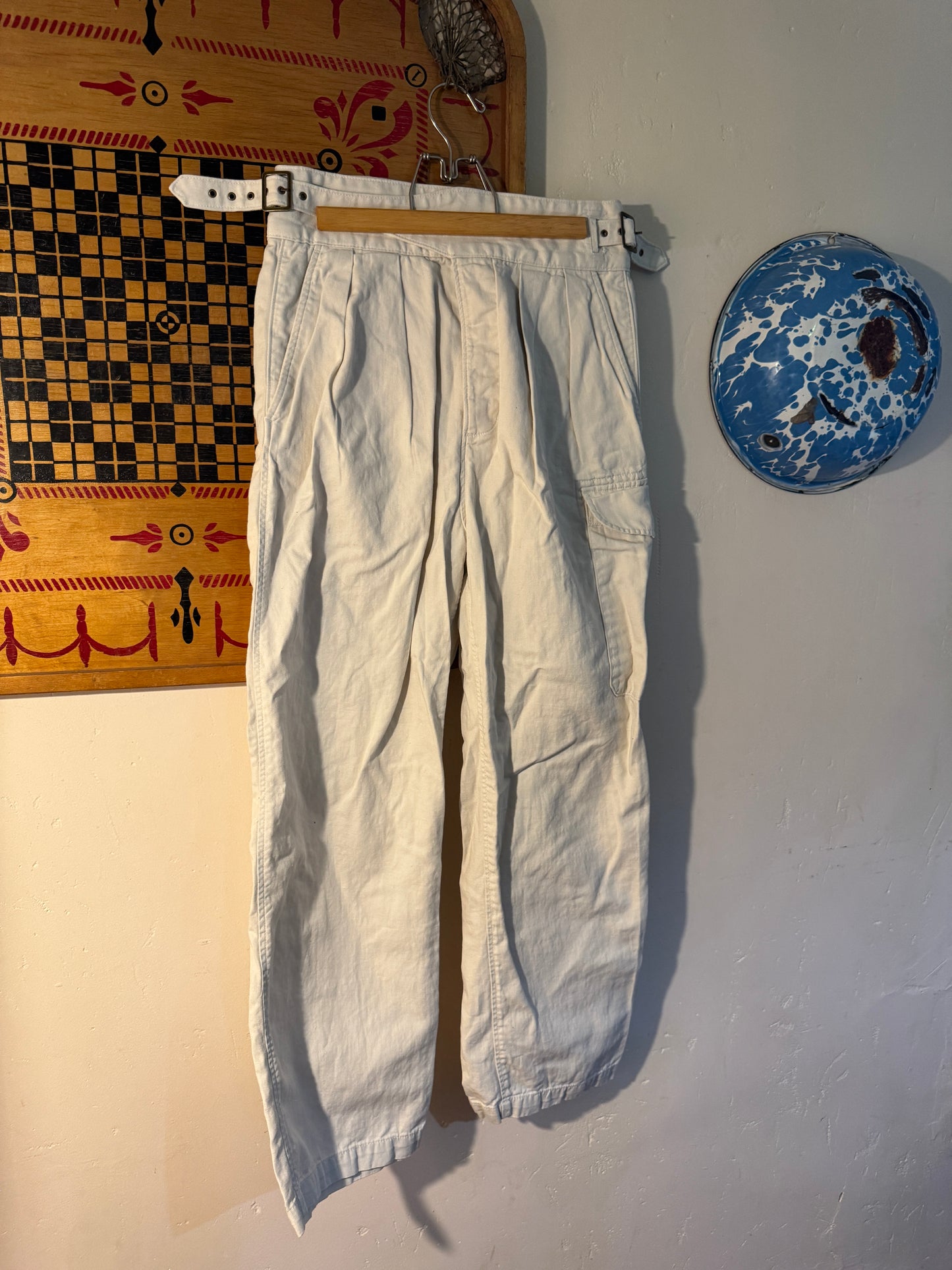Banana Republic Double Buckle Waist Trousers