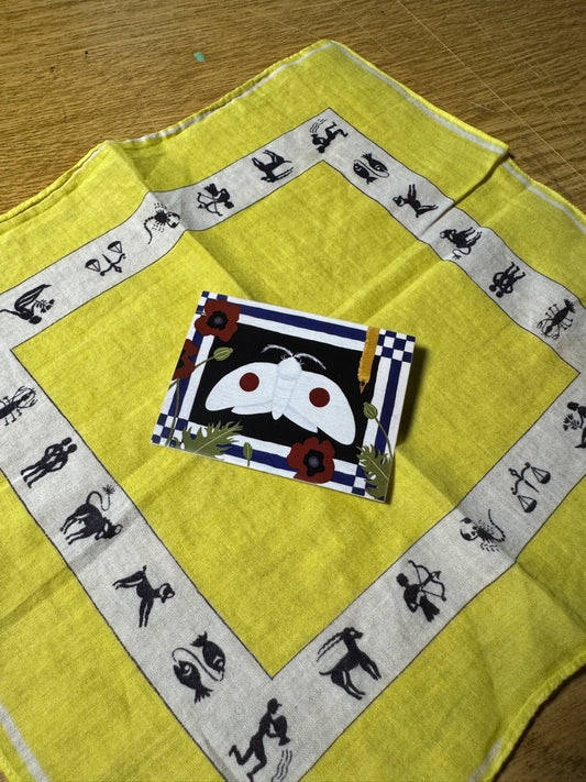 Nippon Moth Painting Sticker