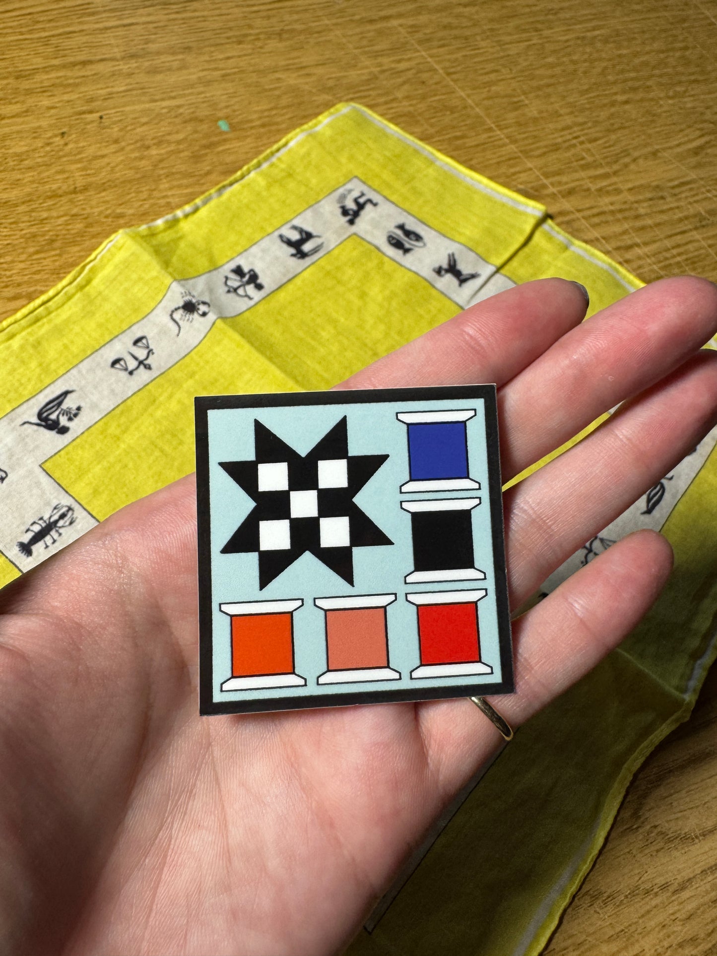 Barn Quilt Sticker