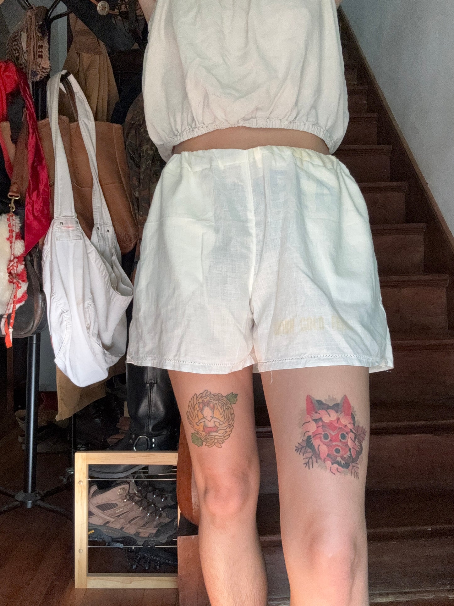 Vintage Feedsack Shorts Union Gold 1