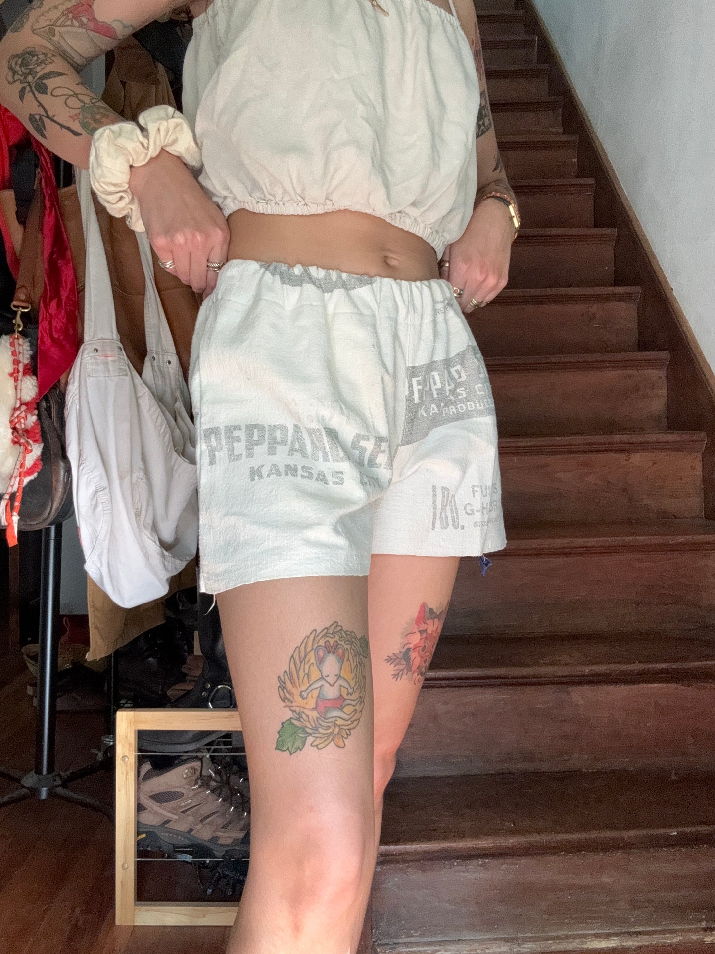 Vintage Feedsack Shorts Peppard Seed