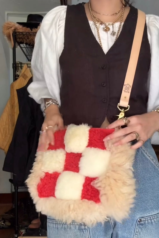 Mini Shearling 9-Patch Bag (Ready Made)