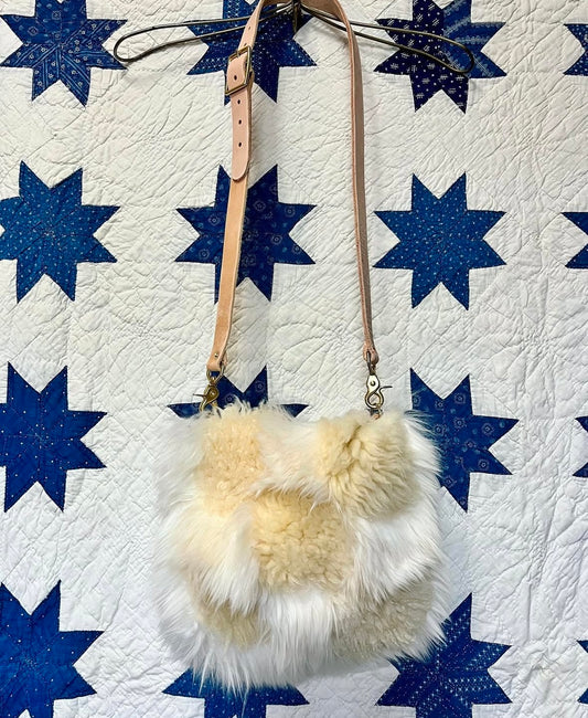 Made-To-Order Mini Shearling 9-Patch Bag